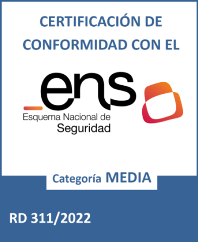 Sello Certificación ENS Media RD311 2022